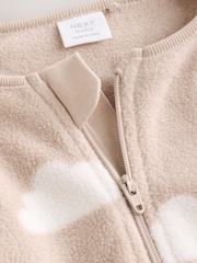 Neutralno - Mikro runo Dvosmerni rar bebe Sleepsuits 4 paket - Slika 12 od 12