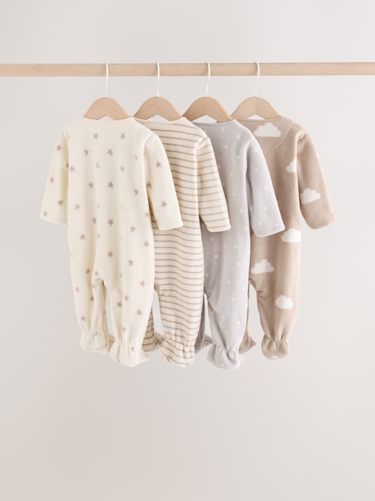 Neutralno - Mikro runo Dvosmerni rar bebe Sleepsuits 4 paket - Slika 2 od 12 Neutralno - Mikro runo Dvosmerni rar bebe Sleepsuits 4 paket - Slika 2 od 12