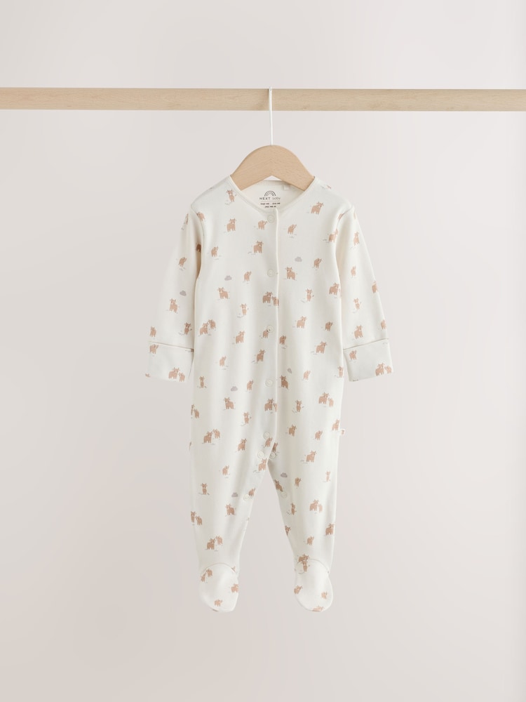 Neutral Hamish Sleepsuit, Bodysuit, Hat and Bib Set 4 Piece (0-9mths) - Image 2 of 9 Neutral Hamish Sleepsuit, Bodysuit, Hat and Bib Set 4 Piece (0-9mths) - Image 2 of 9