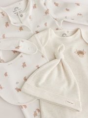 Neutral Hamish Sleepsuit, Bodysuit, Hat and Bib Set 4 Piece (0-9mths) - Image 8 of 9