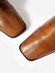 Mint Velvet Brown Aria Leather Ankle Boots - Image 5 of 5