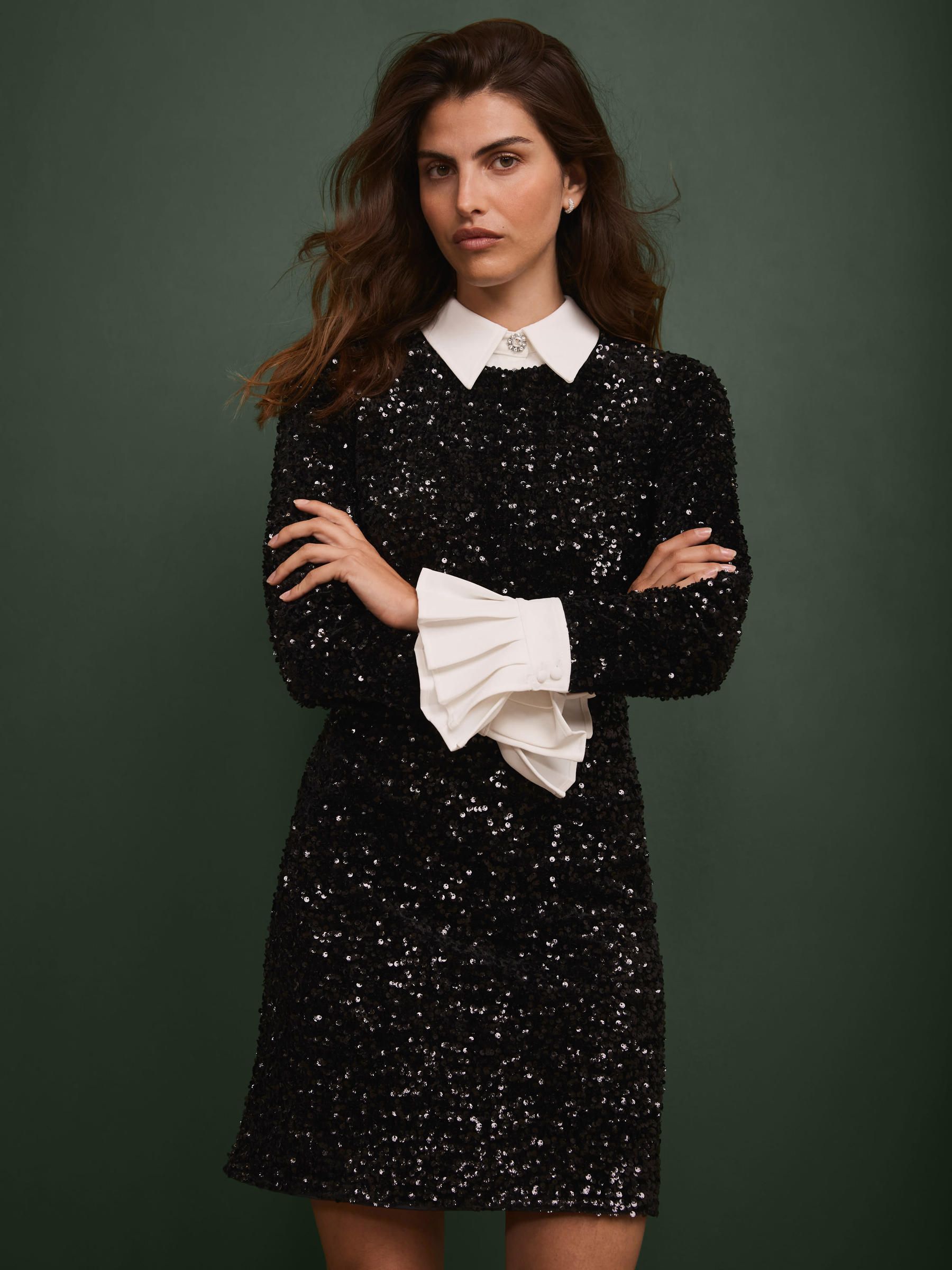 mint velvet black sequin dress Buy Mint Velvet Black Sequin Mini Shirt Dress from Next USA