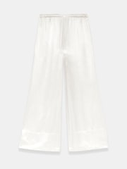 Mint Velvet White Satin Wide Leg Trousers - Image 7 of 7