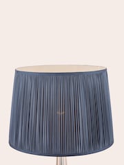 Laura Ashley Midnight Blue Hemsley Pleated Silk Empire Easyfit Lamp Shade - Image 3 of 8