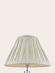 Laura Ashley Silver Fenn Silk Empire Easyfit Lamp Shade - Image 2 of 8
