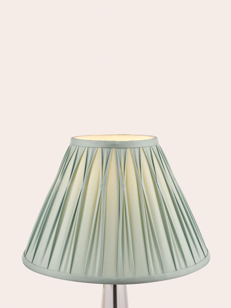 Laura Ashley Blue Fenn Silk Empire Easyfit Lamp Shade - Image 1 of 8
