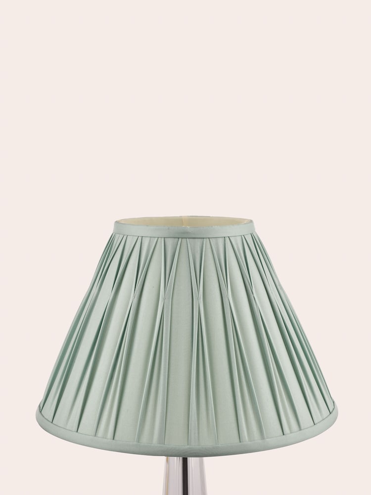 Laura Ashley Blue Fenn Silk Empire Easyfit Lamp Shade - Image 2 of 8