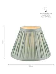 Laura Ashley Blue Fenn Silk Empire Easyfit Lamp Shade - Image 4 of 8