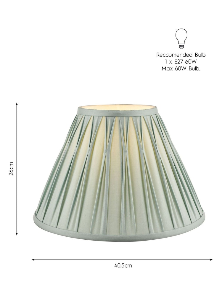 Laura Ashley Blue Fenn Silk Empire Easyfit Lamp Shade - Image 8 of 8