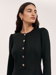 Finery Black Rae Dress - Image 3 of 4