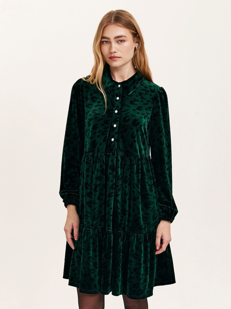 Finery Green Rosanna Dress - Image 1 of 4 Finery Green Rosanna Dress - Image 1 of 4