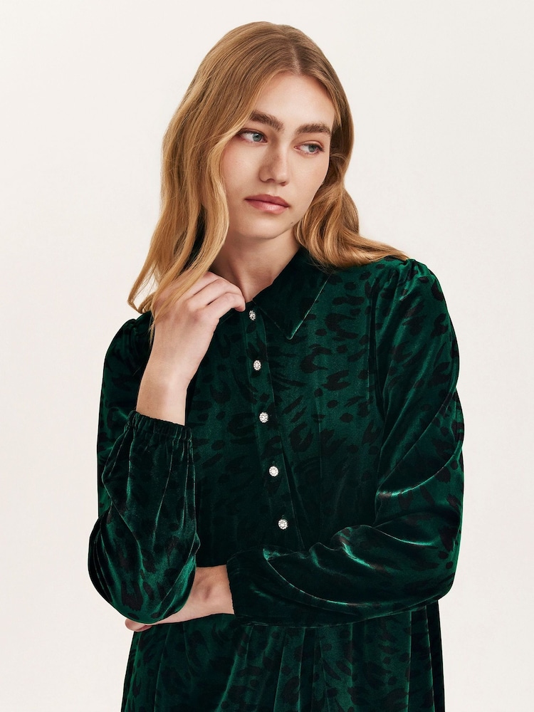 Finery Green Rosanna Dress - Image 2 of 4 Finery Green Rosanna Dress - Image 2 of 4