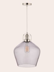 Laura Ashley Grey Rye Pendant Ceiling Light - Image 4 of 6
