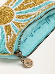 FatFace Turquoise Blue The Beatles Sun Beaded Coin Purse - Image 3 of 3