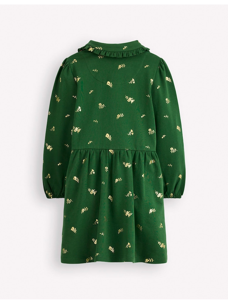 Boden Green Cosy Jersey Shirt Dress - Image 2 of 3 Boden Green Cosy Jersey Shirt Dress - Image 2 of 3