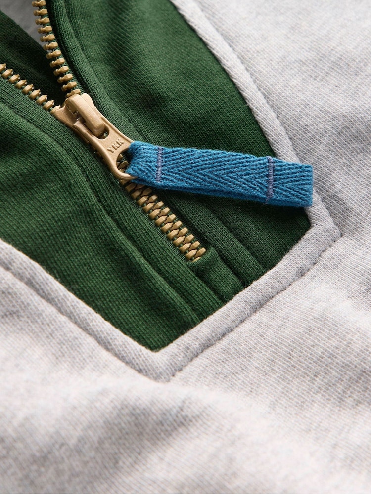 Boden Grey Half-zip Sweatshirt - Image 3 of 3 Boden Grey Half-zip Sweatshirt - Image 3 of 3