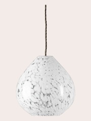 Laura Ashley White Confetti Glass Easyfit Shade Ceiling Light - Image 4 of 4