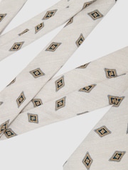 Reiss Light Oatmeal Brown Decio Ties - Image 3 of 5