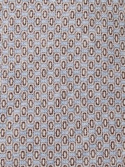 Bleu clair - Reiss Emilio Silk Micro Geometric-Print Tie - Image 5 de 5