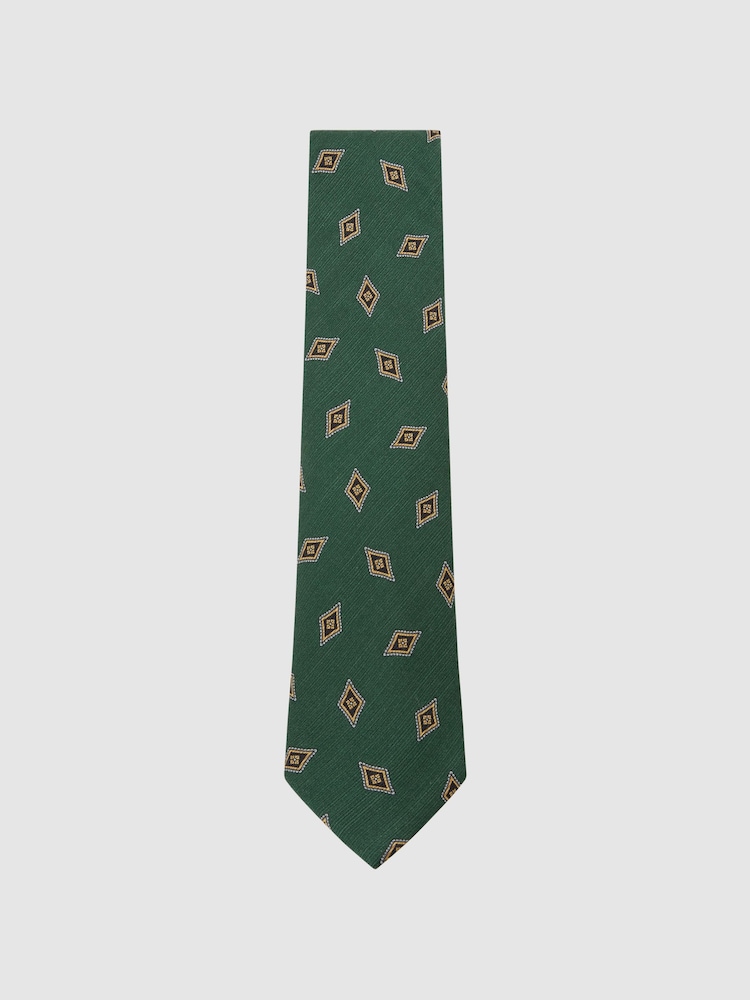 Reiss Forest Green Decio Ties - Image 2 of 5 Reiss Forest Green Decio Ties - Image 2 of 5