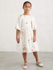 Reiss Mae Floral-Print Tie-Back Midi Dress - Εικόνα 1 από 5