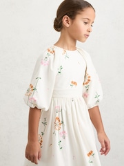 Reiss Mae Floral-Print Tie-Back Midi Dress - Εικόνα 4 από 5