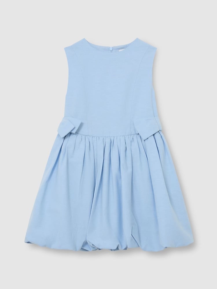 Reiss Pale Blue Marion 13-14 yrs Puffball Bow-Detail Sleeveless Dress - Image 3 of 3 Reiss Pale Blue Marion 13-14 yrs Puffball Bow-Detail Sleeveless Dress - Image 3 of 3
