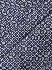 Reiss Navy Gian Silk Floral-Medallion Pocket Square - Image 5 of 6