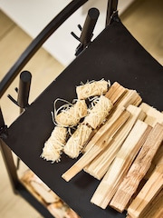 Dibor Black Fire Tools Set with Log Storage - Image 5 of 5