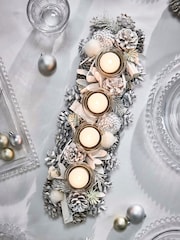 Dibor Morning Frost 45cm Four Tealight Holder - Image 5 of 6