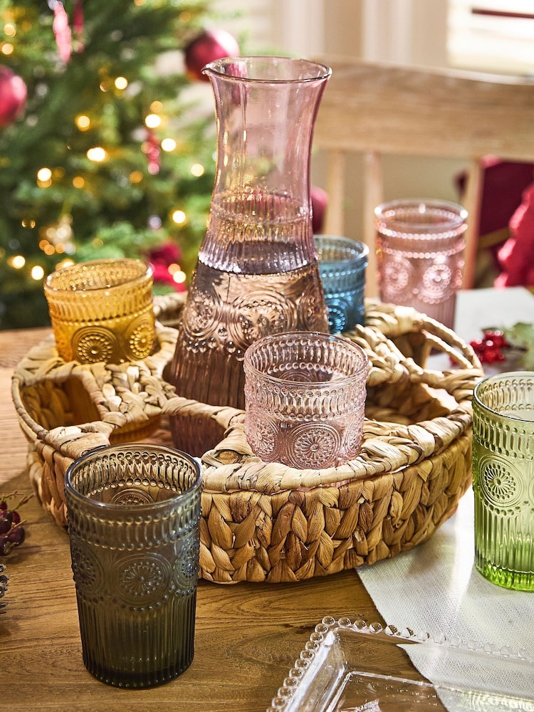 Dibor Carafe and Tumblers in Woven Holder - Image 1 of 6 Dibor Carafe and Tumblers in Woven Holder - Image 1 of 6