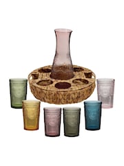 Dibor Carafe and Tumblers in Woven Holder - Image 6 of 6