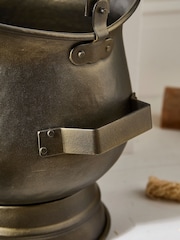 Dibor Bronze Footed Coal Bucket with Shovel - Image 4 of 6