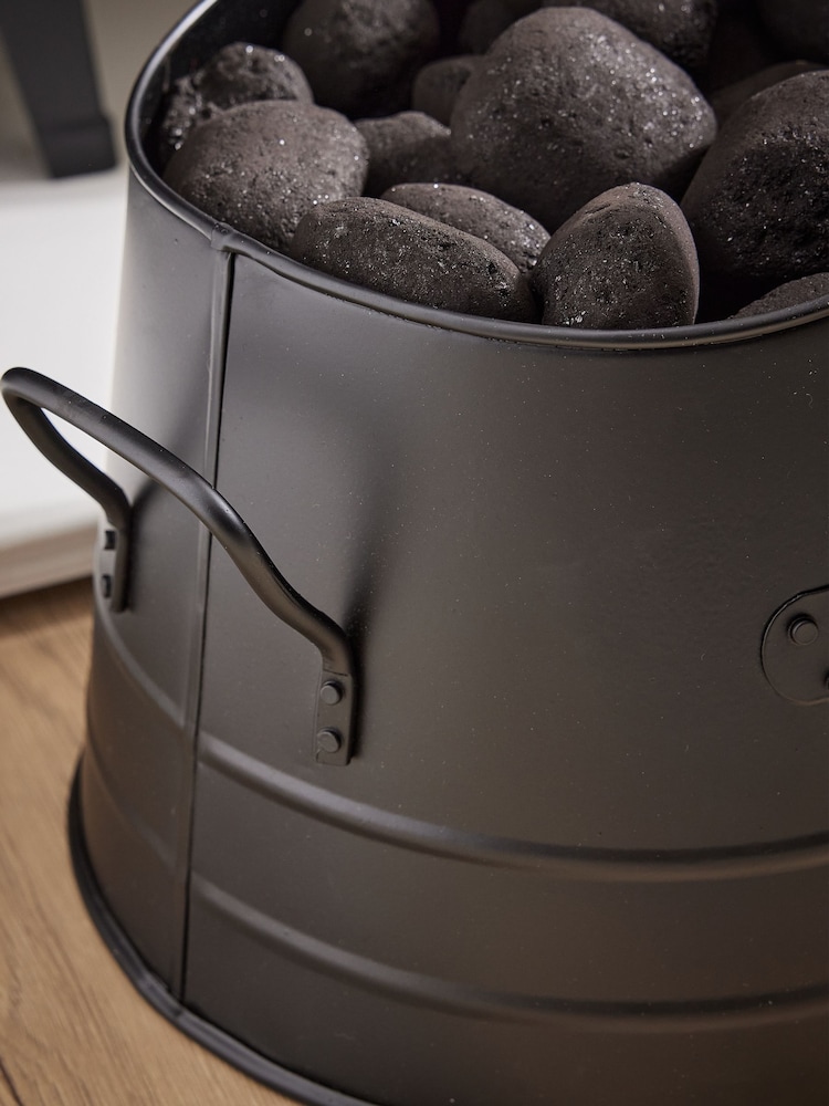 Dibor Black Coal Bucket with Shovel - Image 2 of 5 Dibor Black Coal Bucket with Shovel - Image 2 of 5