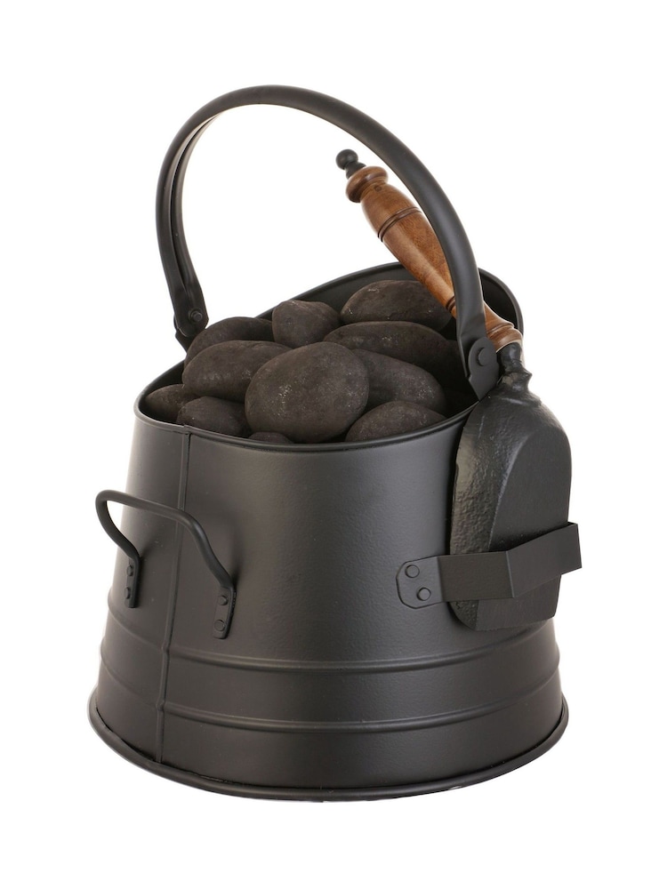 Dibor Black Coal Bucket with Shovel - Image 5 of 5 Dibor Black Coal Bucket with Shovel - Image 5 of 5