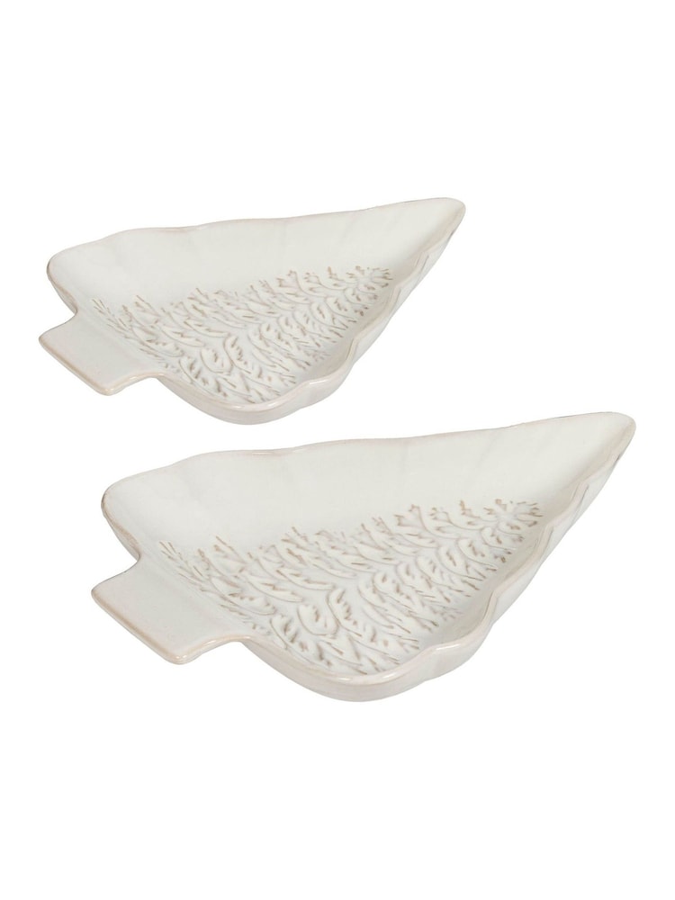 Dibor Set of 2 White Tree Side Plates - Image 5 of 5 Dibor Set of 2 White Tree Side Plates - Image 5 of 5