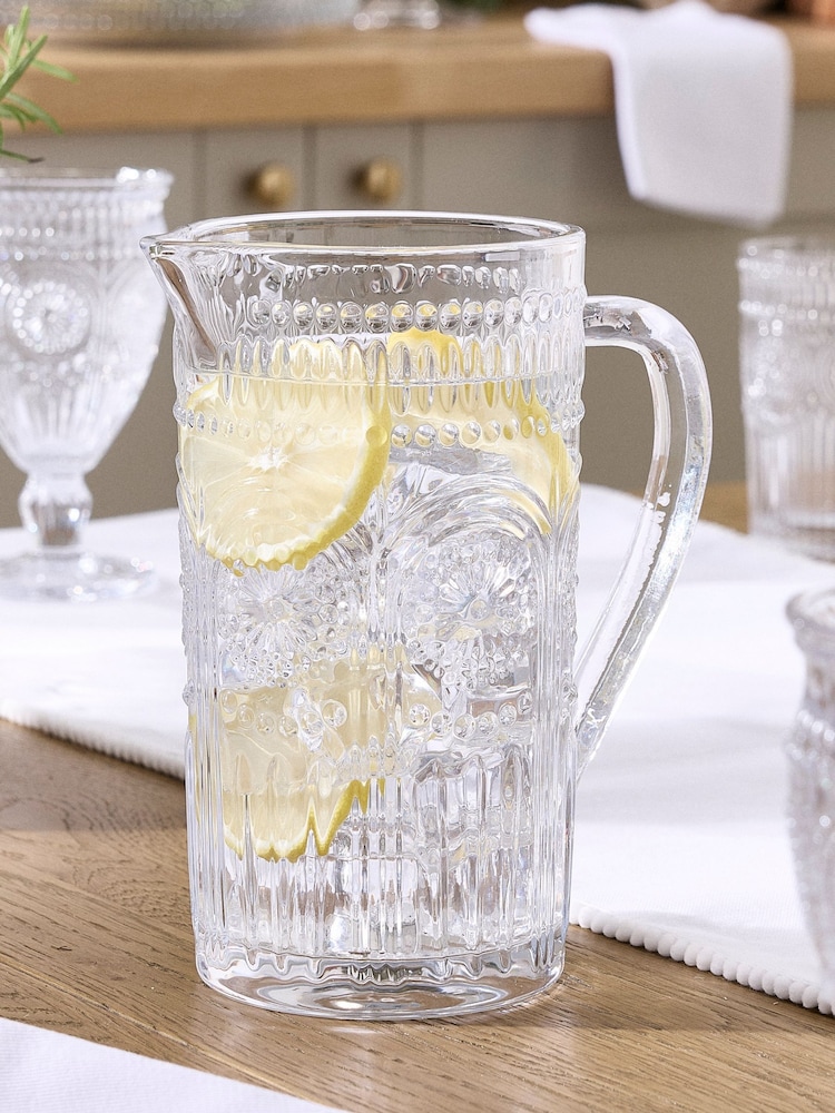 Dibor Clear Gallano Pitcher Jug - Image 1 of 6