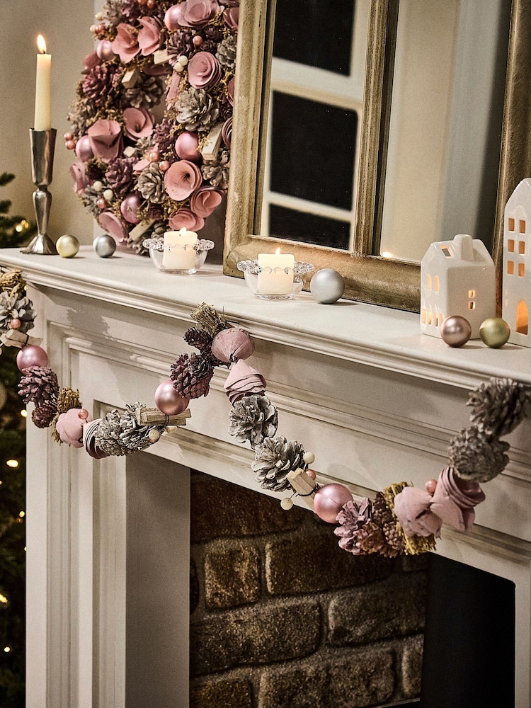 Dibor Perfectly Pink 120cm Garland - Image 1 of 5 Dibor Perfectly Pink 120cm Garland - Image 1 of 5