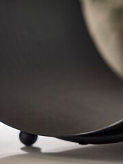 Dibor Black 43cm Round Log Holder - Image 4 of 5