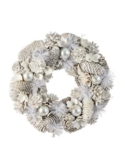 Dibor Frosted 36cm Wreath - Image 5 of 5