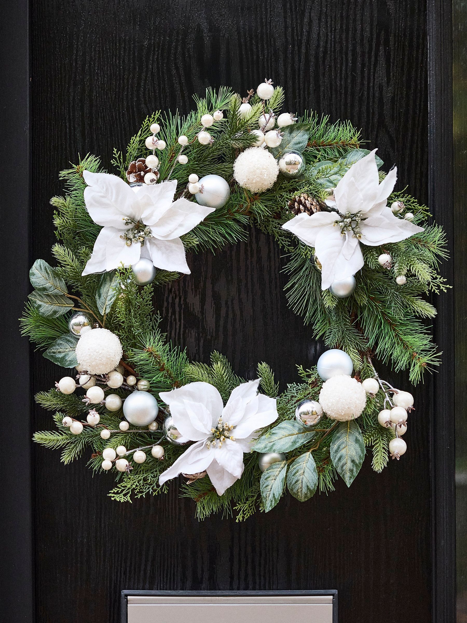 Dibor Unisex White Valley Snowdrift 42Cm Wreath