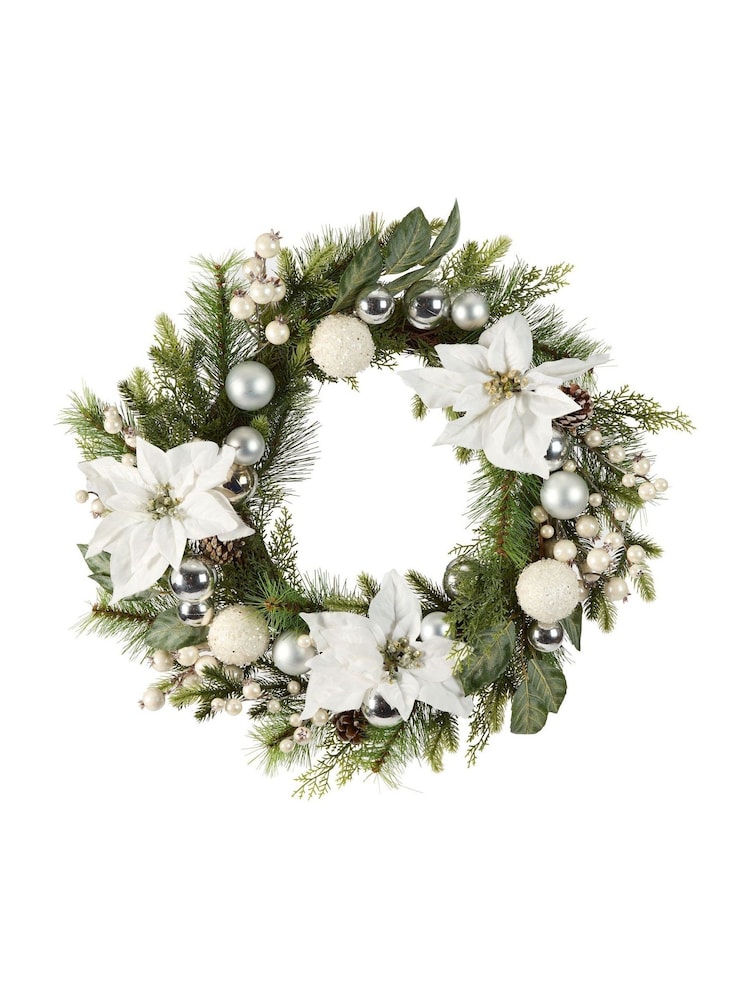 Dibor Valley Snowdrift 42cm Wreath - Image 5 of 5