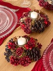 Dibor Cinnamon Pine Single Candle Holders - Image 1 of 4