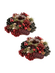 Dibor Cinnamon Pine Single Candle Holders - Image 2 of 4