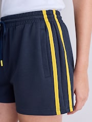 Navy Slinky Side Stripe Shorts - Image 5 of 8