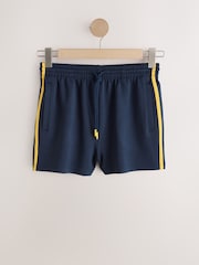 Navy Slinky Side Stripe Shorts - Image 6 of 8