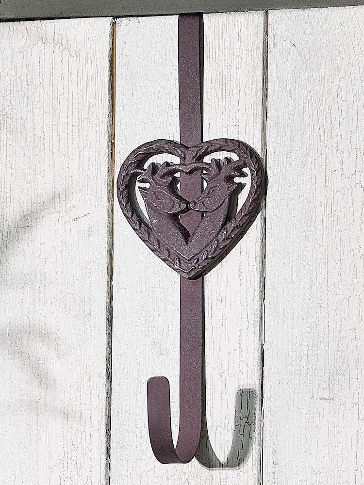 Dibor Kissing Deer Wreath Hanger - Image 1 of 5 Dibor Kissing Deer Wreath Hanger - Image 1 of 5