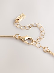 Gold Tone Fish Charm Necklace - Image 6 of 6