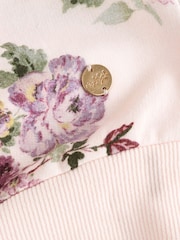 Laura Ashley Light Pink Fairthorne Frill Top and Shorts Sweat Set - Image 11 of 11