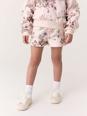 Laura Ashley Light Pink Fairthorne Frill Top and Shorts Sweat Set - Image 3 of 11